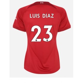 Damen Fußballbekleidung Liverpool Luis Diaz #23 Heimtrikot 2022-23 Kurzarm